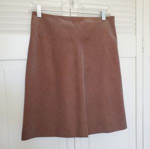 Trapeze style Midi corduroy skirt